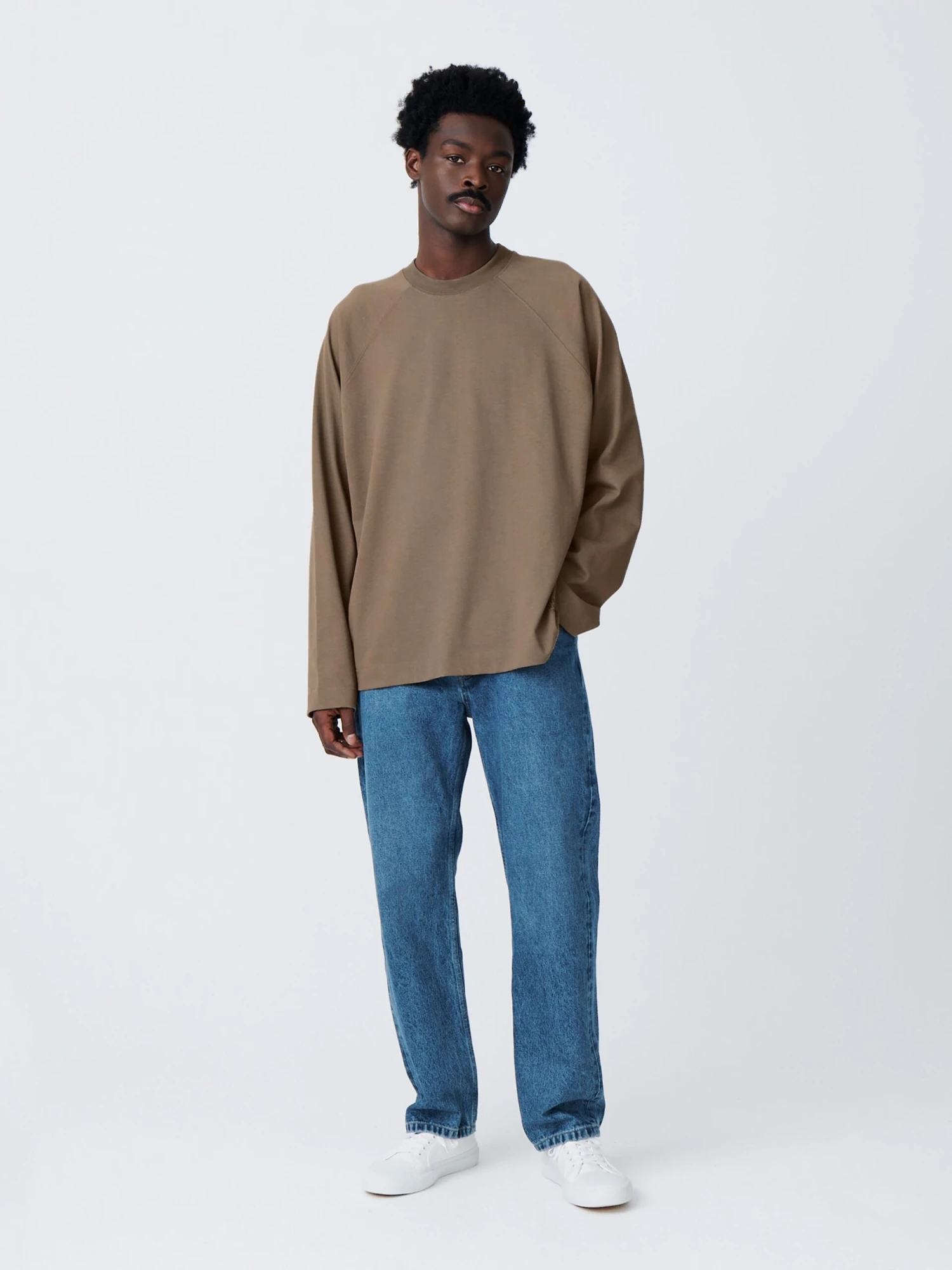 Studio Nicholson Platt T-Shirt In Rock 2 Studio Nicholson Platt T-Shirt In Rock - Image 2