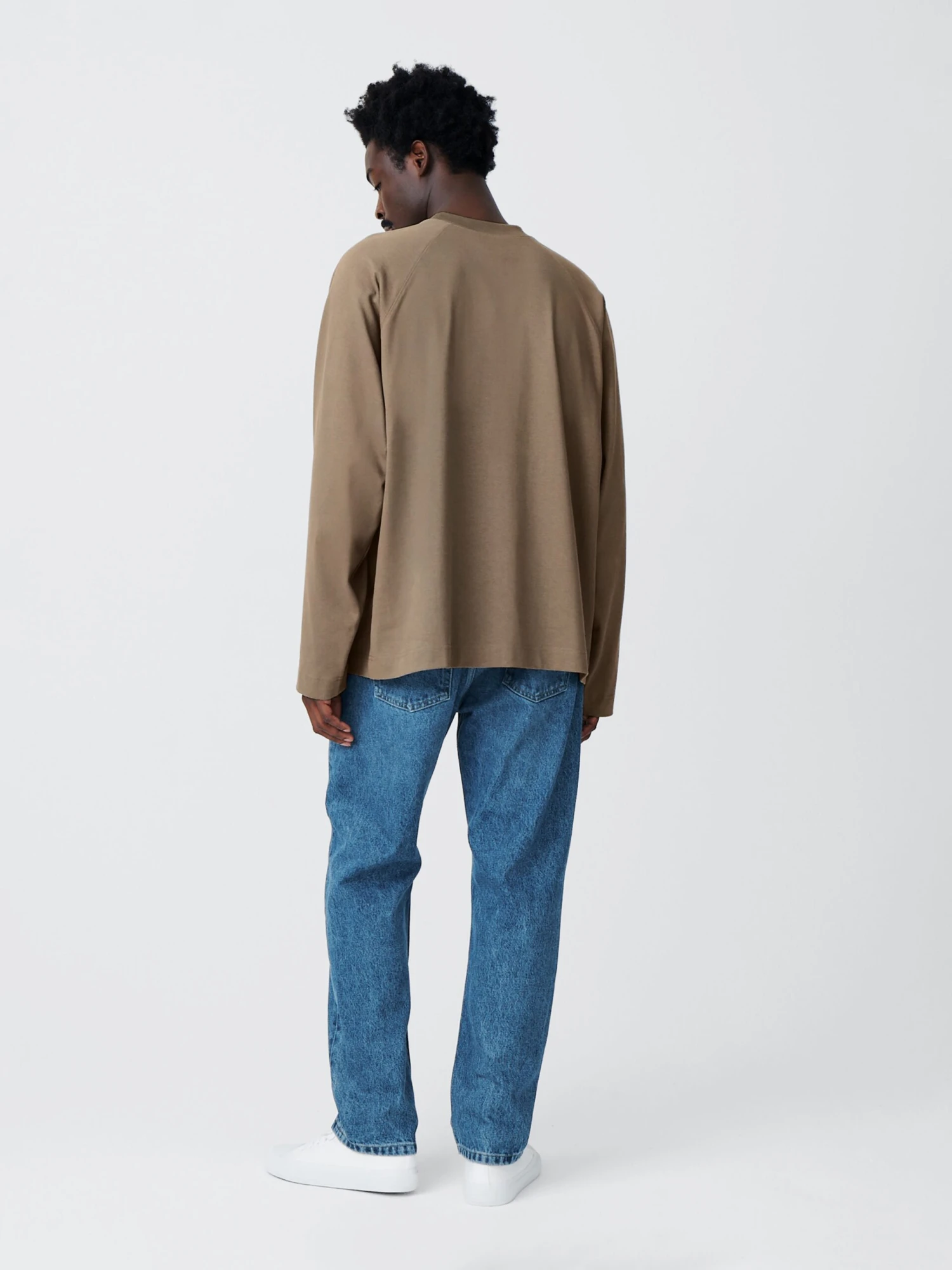 Studio Nicholson Platt T-Shirt In Rock 4 Studio Nicholson Platt T-Shirt In Rock - Image 4