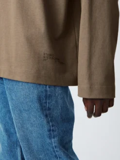 Studio Nicholson Platt T-Shirt In Rock 11 Studio Nicholson Platt T-Shirt In Rock -Studio Nicholson PLATTTEEROCK4 scaled