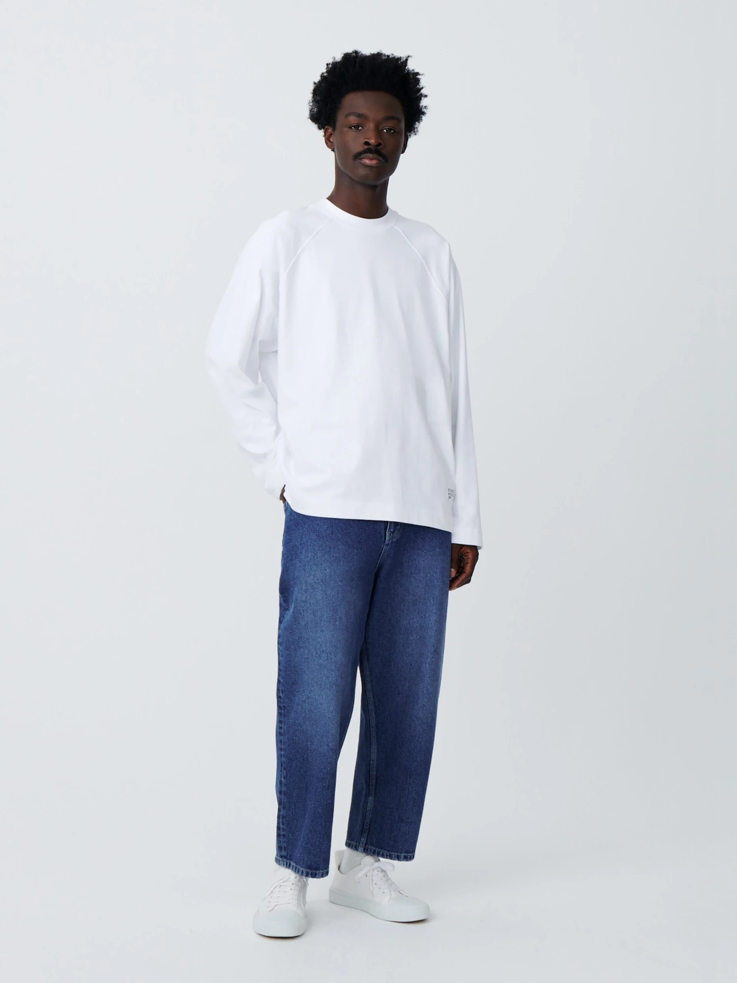 Studio Nicholson Platt T-Shirt In White 3 Studio Nicholson Platt T-Shirt In White - Image 3