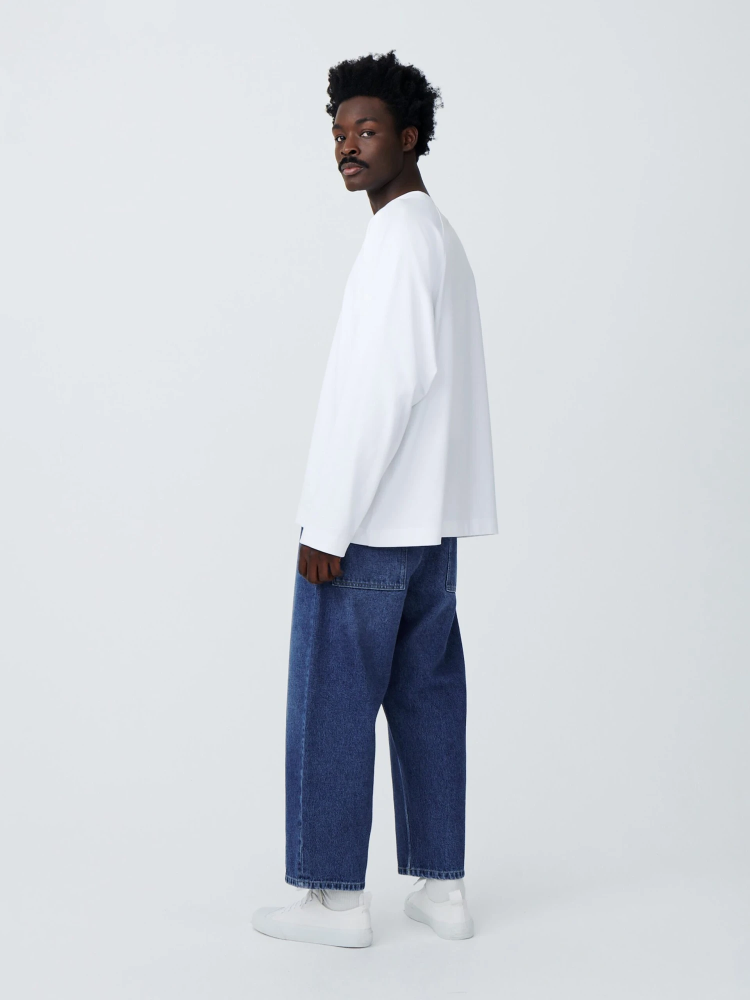 Studio Nicholson Platt T-Shirt In White 4 Studio Nicholson Platt T-Shirt In White - Image 4