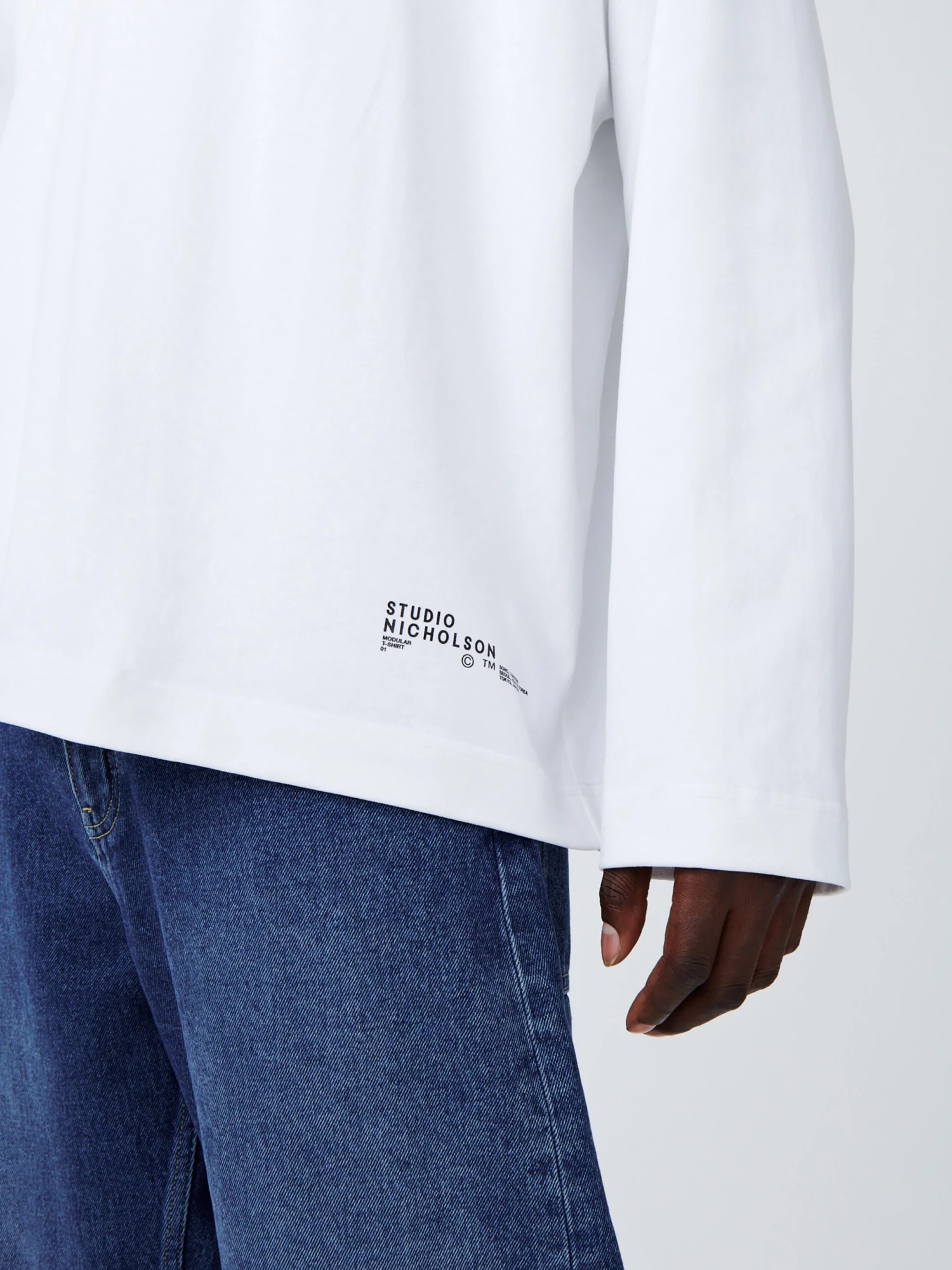 Studio Nicholson Platt T-Shirt In White 6 Studio Nicholson Platt T-Shirt In White - Image 6