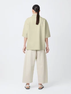 Studio Nicholson Porta Leather Shirt In Dove 9 Studio Nicholson Porta Leather Shirt In Dove -Studio Nicholson PORTASNW 526LAMBLEATHERDOVE4 scaled