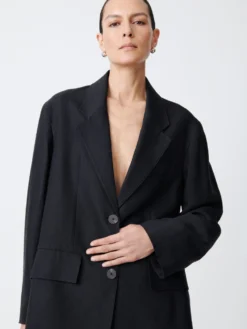 Studio Nicholson Phelps Viscose Jacket In Darkest Navy -Studio Nicholson PhelpsSNW 1399DarkestNavy5 scaled