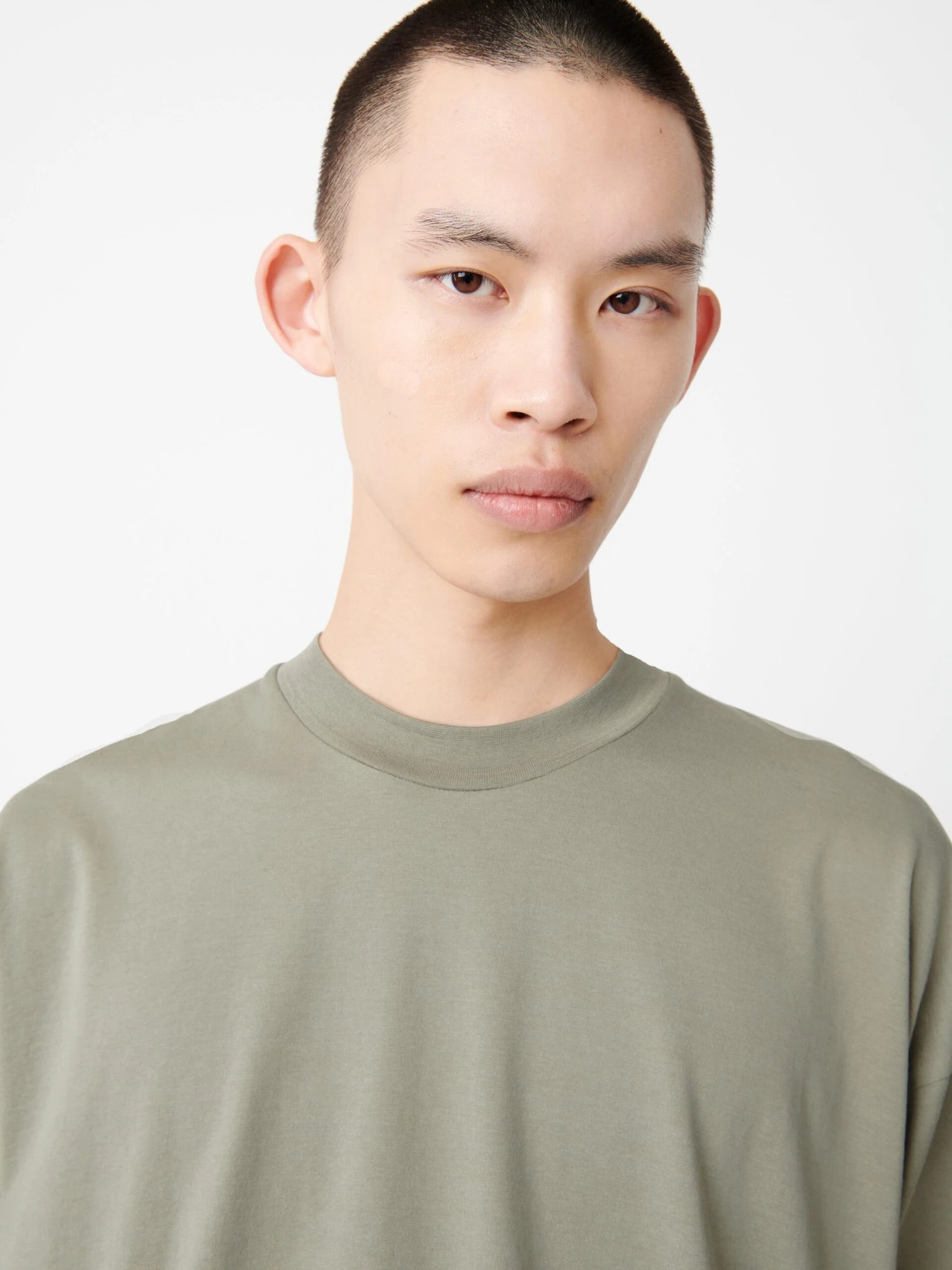 Studio Nicholson Piu T-Shirt In Sage 5 Studio Nicholson Piu T-Shirt In Sage - Image 5