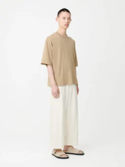 Studio Nicholson Piu T-Shirt In Sand -Studio Nicholson PiuSNM 088Mid WeightJerseySand1 scaled