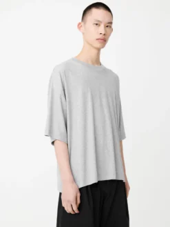 Studio Nicholson Piu T-Shirt In Grey Marl -Studio Nicholson PiuT ShirtinGreyMarl scaled