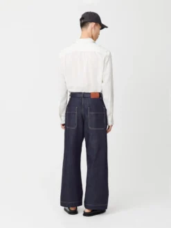 Studio Nicholson Pyad Denim Pant In Raw Indigo -Studio Nicholson PyadDenimPantinIndigo3 scaled