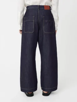 Studio Nicholson Pyad Denim Pant In Raw Indigo -Studio Nicholson PyadDenimPantinIndigo4 scaled