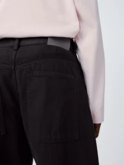 Studio Nicholson Reed Denim Pant In Black Grape -Studio Nicholson REEDPANTBLACKGRAPE5 scaled