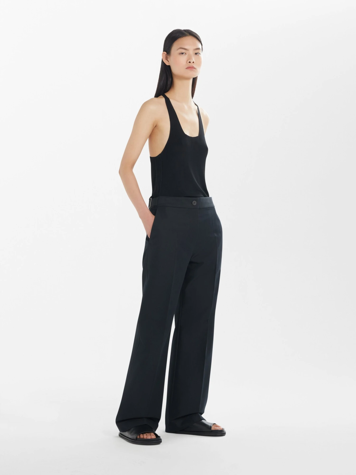 Studio Nicholson Reynosa Pant In Black 3 Studio Nicholson Reynosa Pant In Black - Image 3