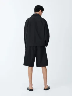Studio Nicholson Rick Jacket In Black -Studio Nicholson RICKSNM 1171JapaneseCottonJackertinBlack6 scaled
