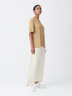 Studio Nicholson Rond T-Shirt In Sand -Studio Nicholson RONDLYOCELLTOPSAND1 scaled