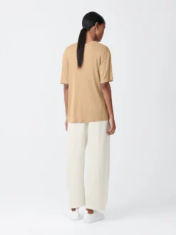 Studio Nicholson Rond T-Shirt In Sand -Studio Nicholson RONDLYOCELLTOPSAND2 scaled