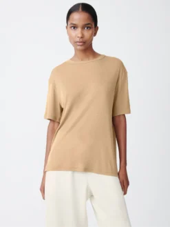 Studio Nicholson Rond T-Shirt In Sand