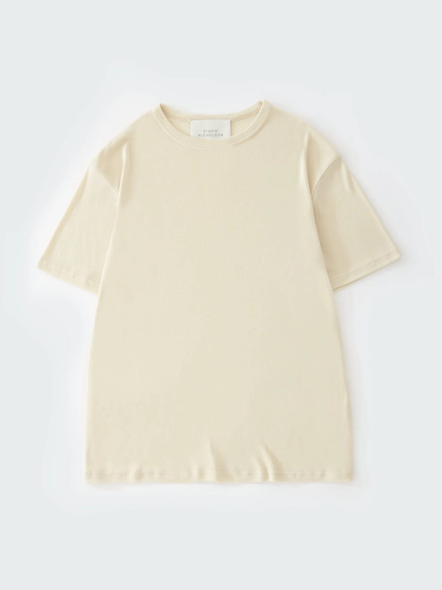 Studio Nicholson Rond T-Shirt In Bamboo 5 Studio Nicholson Rond T-Shirt In Bamboo - Image 5