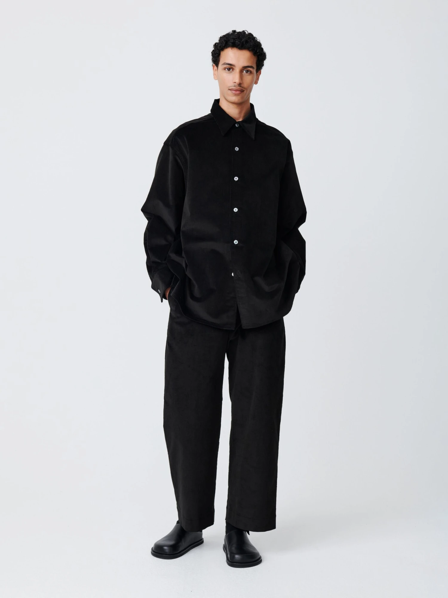 Studio Nicholson Rosso Shirt In Black 2 Studio Nicholson Rosso Shirt In Black - Image 2