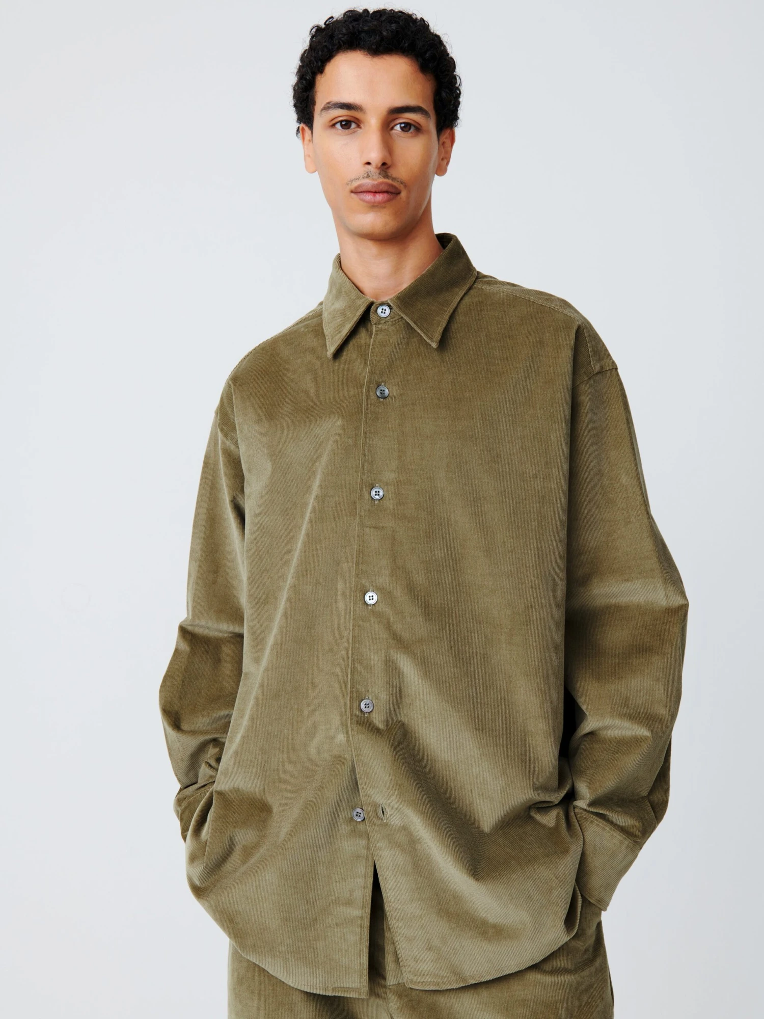 Studio Nicholson Rosso Shirt In Lichen 1 Studio Nicholson Rosso Shirt In Lichen