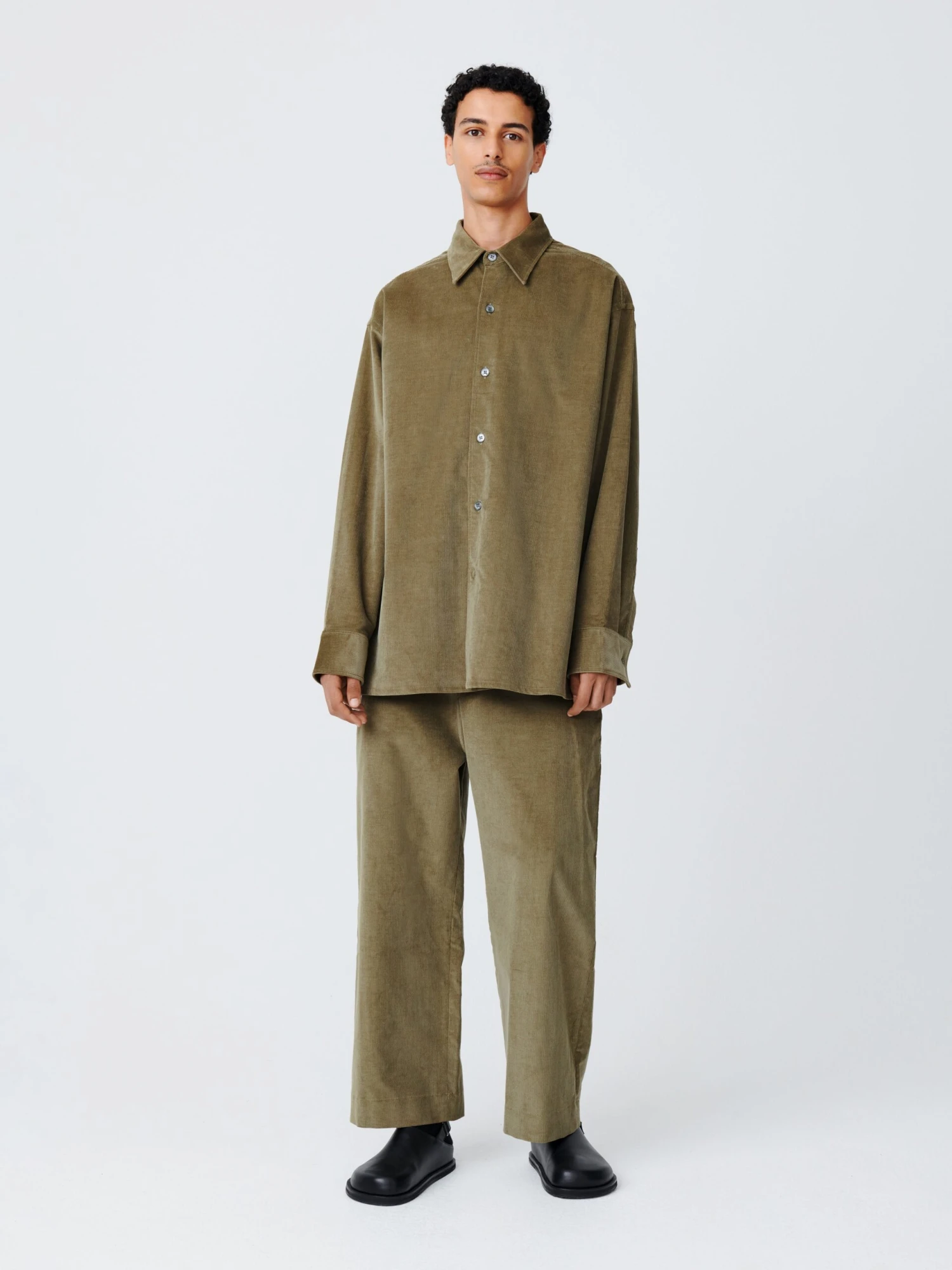 Studio Nicholson Rosso Shirt In Lichen 2 Studio Nicholson Rosso Shirt In Lichen - Image 2