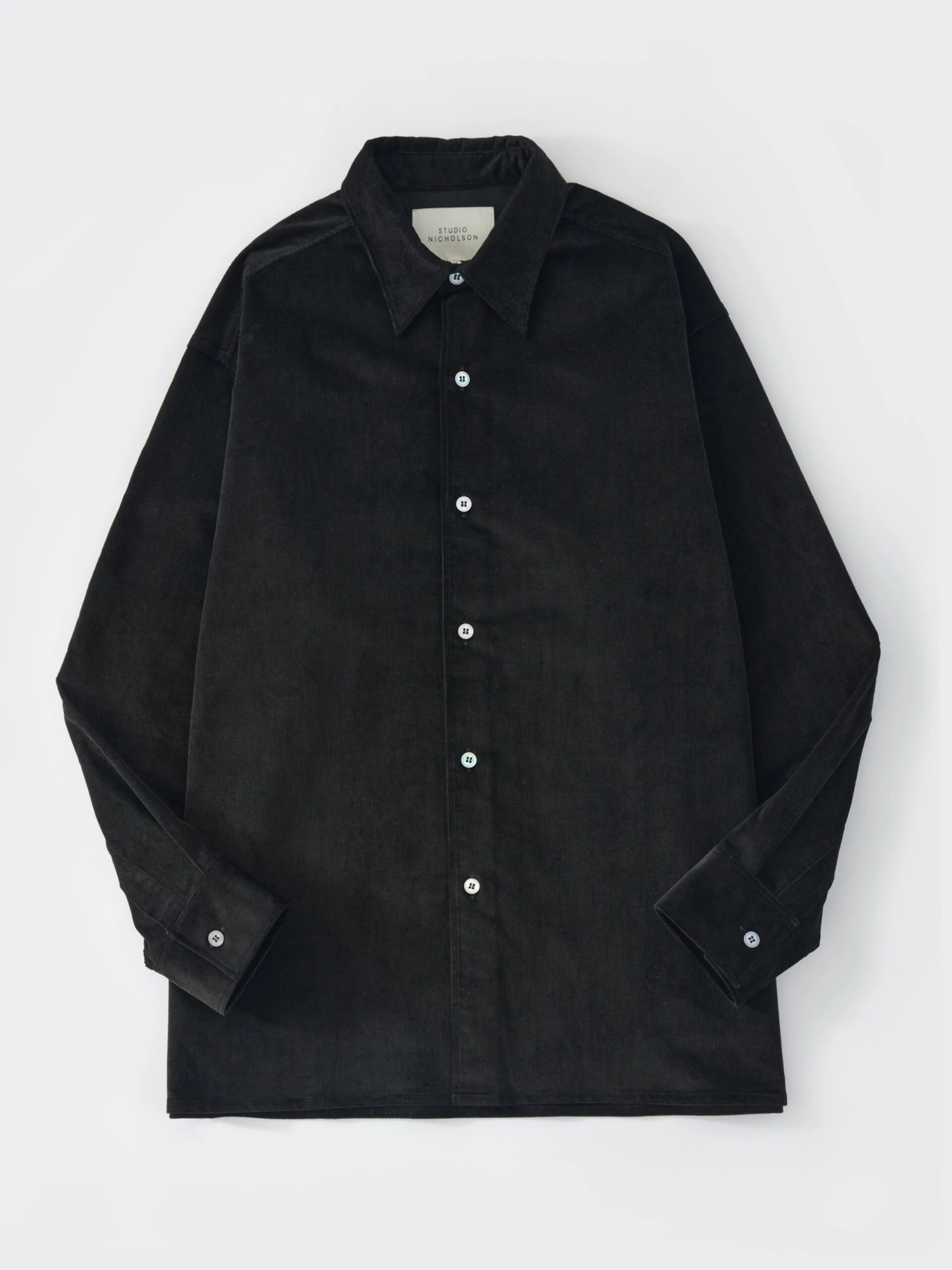 Studio Nicholson Rosso Shirt In Black 7 Studio Nicholson Rosso Shirt In Black - Image 7