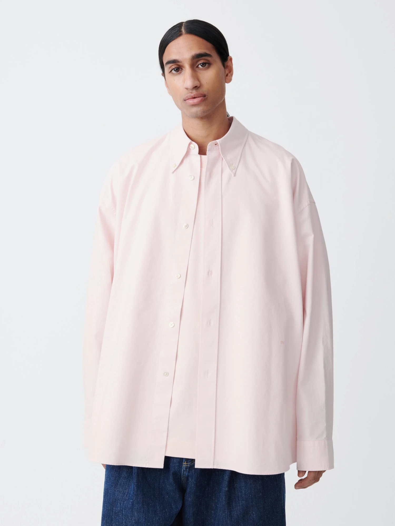 Studio Nicholson Ruskin Shirt In Miami Pink 1 Studio Nicholson Ruskin Shirt In Miami Pink