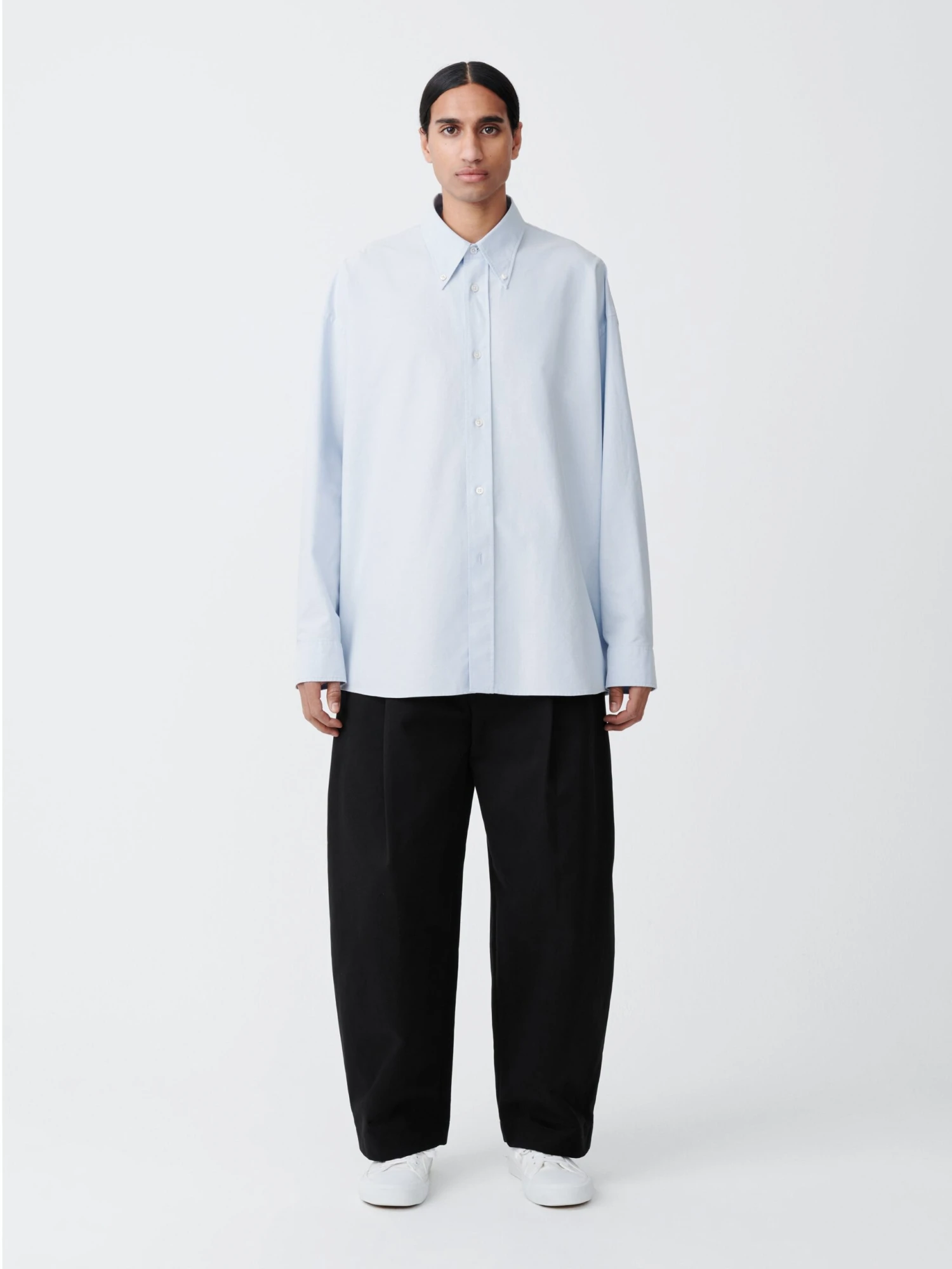 Studio Nicholson Ruskin Shirt In Oxford Blue 2 Studio Nicholson Ruskin Shirt In Oxford Blue - Image 2