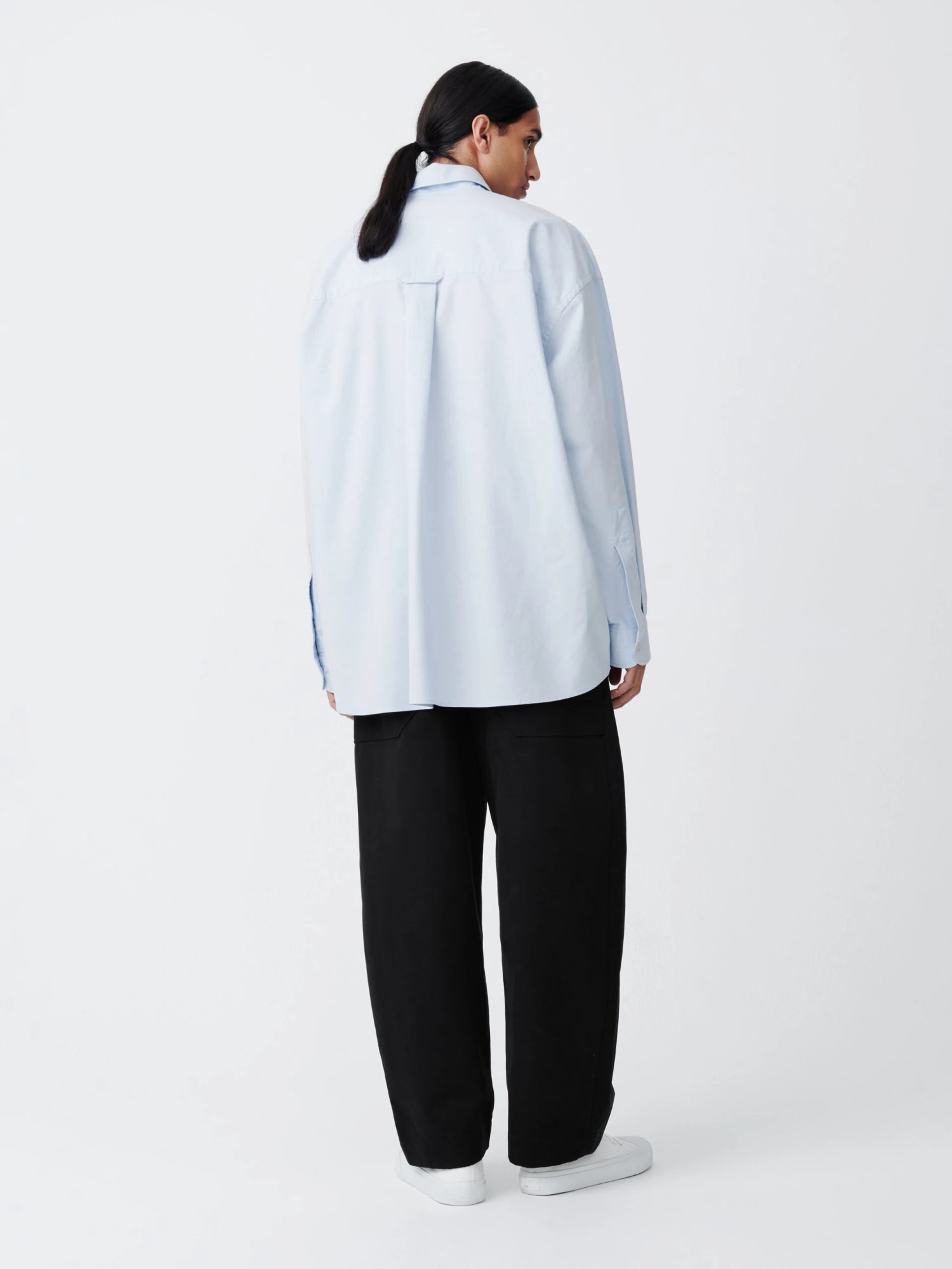 Studio Nicholson Ruskin Shirt In Oxford Blue 3 Studio Nicholson Ruskin Shirt In Oxford Blue - Image 3