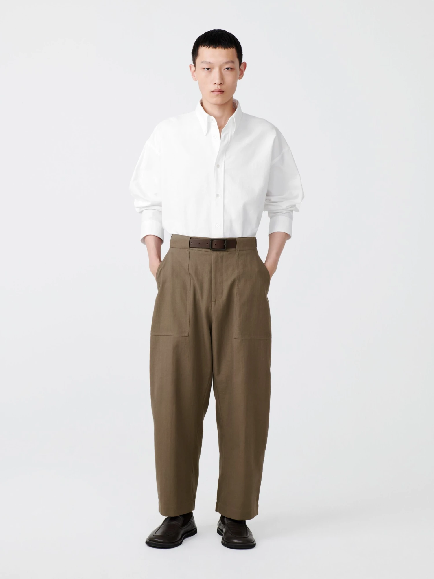 Studio Nicholson Ruskin Shirt In White 4 Studio Nicholson Ruskin Shirt In White - Image 4