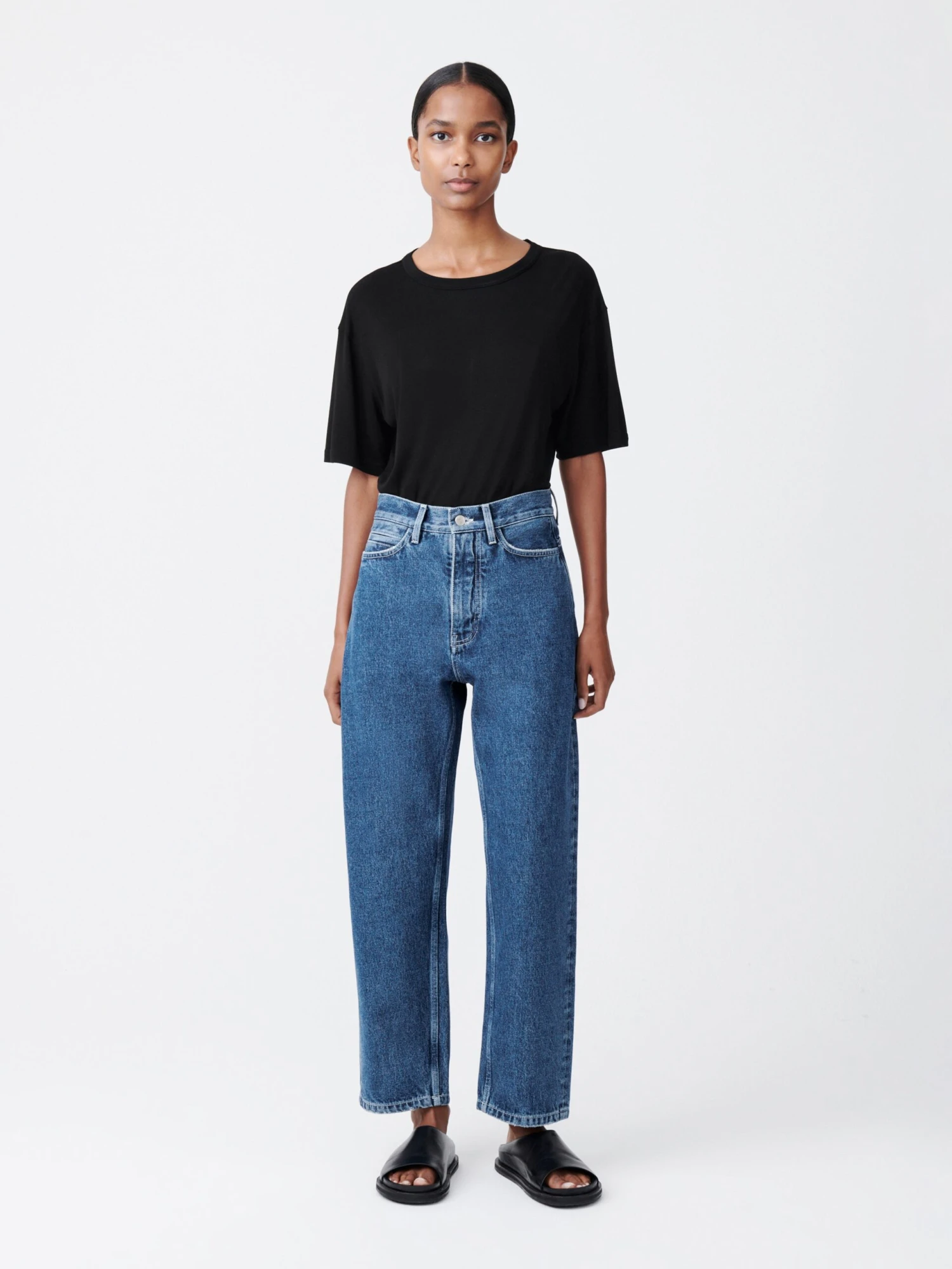 Studio Nicholson Ruthe Denim Pant In Beach Fade 1 Studio Nicholson Ruthe Denim Pant In Beach Fade