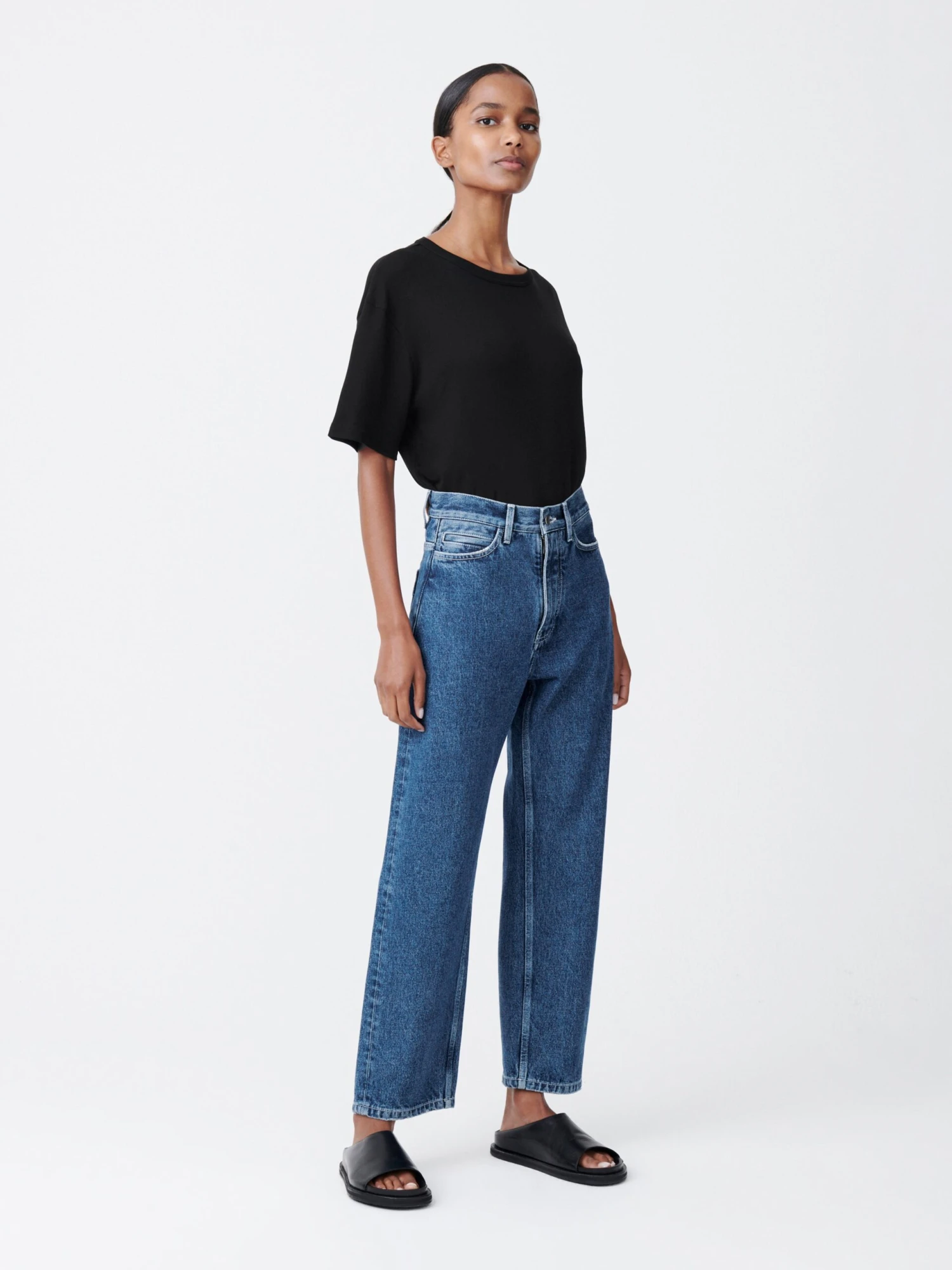 Studio Nicholson Ruthe Denim Pant In Beach Fade 2 Studio Nicholson Ruthe Denim Pant In Beach Fade - Image 2