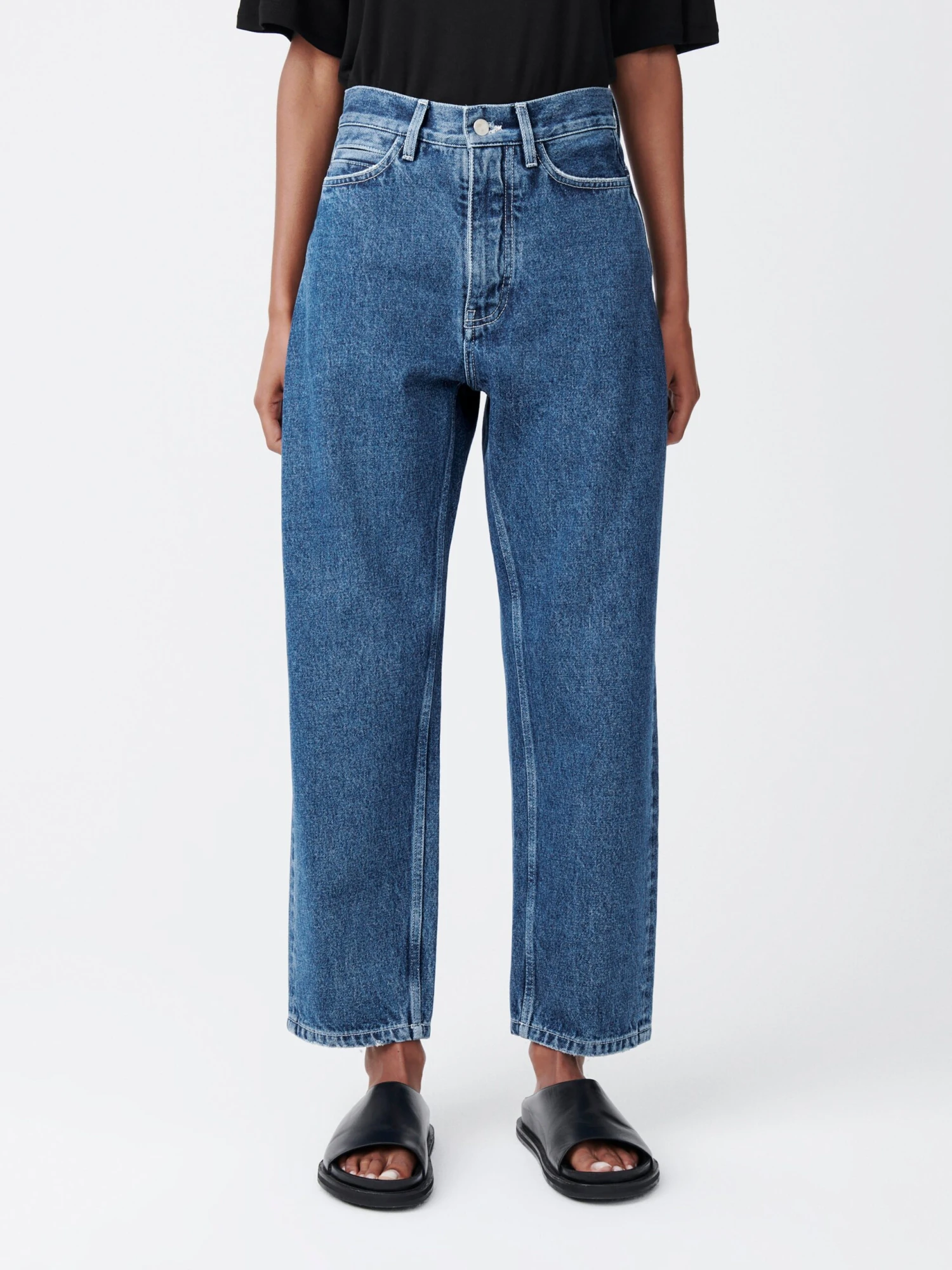 Studio Nicholson Ruthe Denim Pant In Beach Fade 4 Studio Nicholson Ruthe Denim Pant In Beach Fade - Image 4