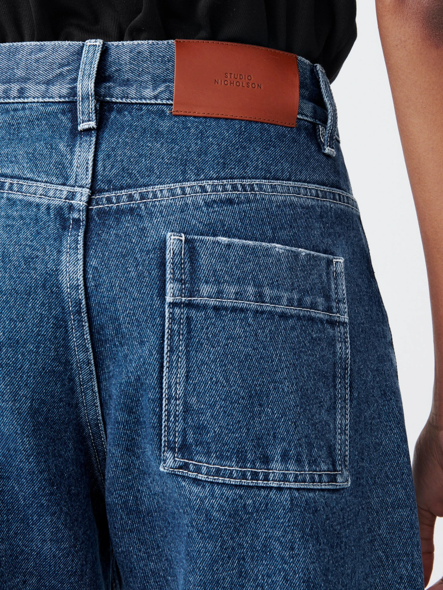 Studio Nicholson Ruthe Denim Pant In Beach Fade 6 Studio Nicholson Ruthe Denim Pant In Beach Fade - Image 6