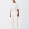 Studio Nicholson Ruthe Denim Pant In Parchment