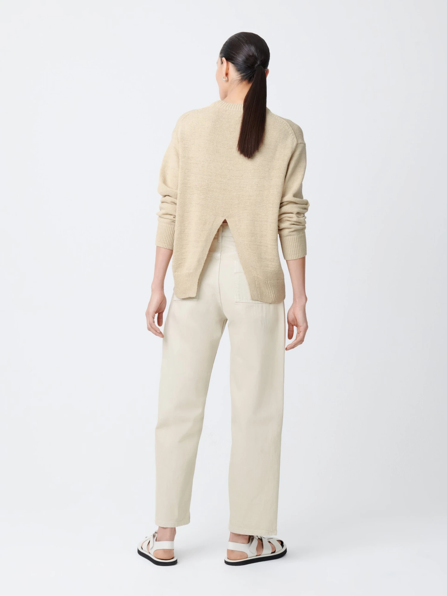 Studio Nicholson Ruthe Denim Pant In Dove 3 Studio Nicholson Ruthe Denim Pant In Dove - Image 3