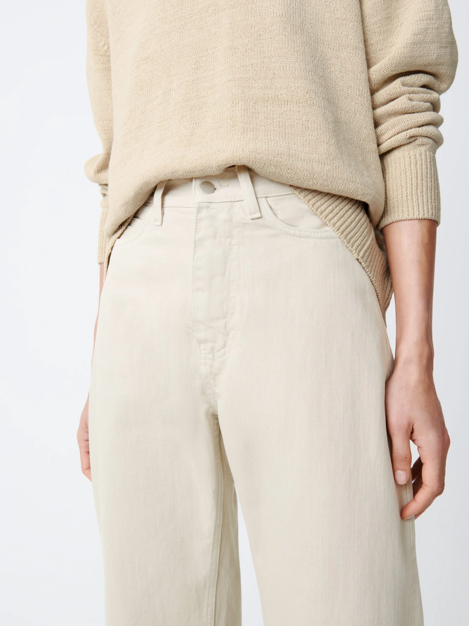 Studio Nicholson Ruthe Denim Pant In Dove 6 Studio Nicholson Ruthe Denim Pant In Dove - Image 6