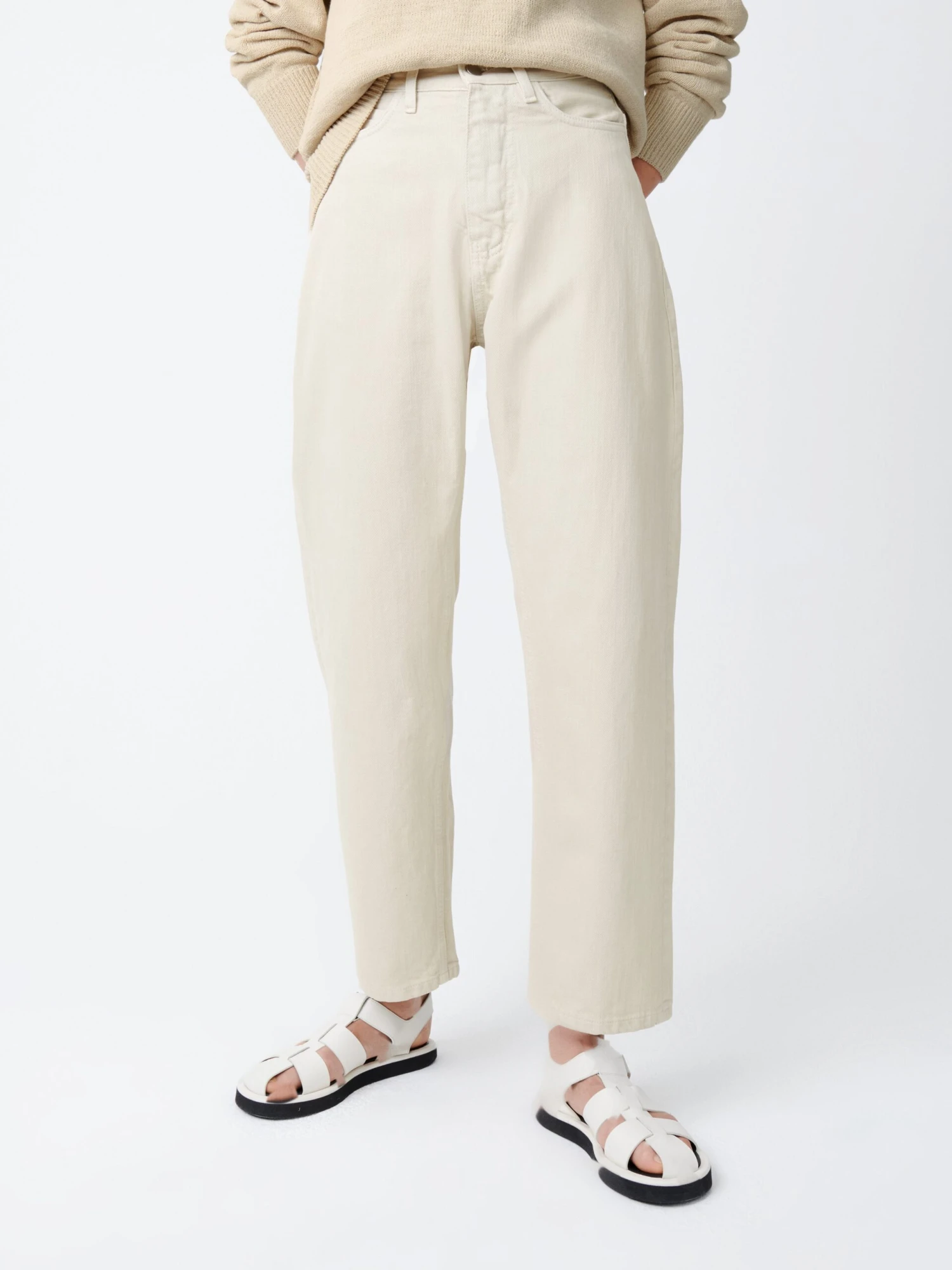 Studio Nicholson Ruthe Denim Pant In Dove 4 Studio Nicholson Ruthe Denim Pant In Dove - Image 4