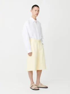 Studio Nicholson Reverse Denim Short In Granita -Studio Nicholson Reverse granita3 scaled