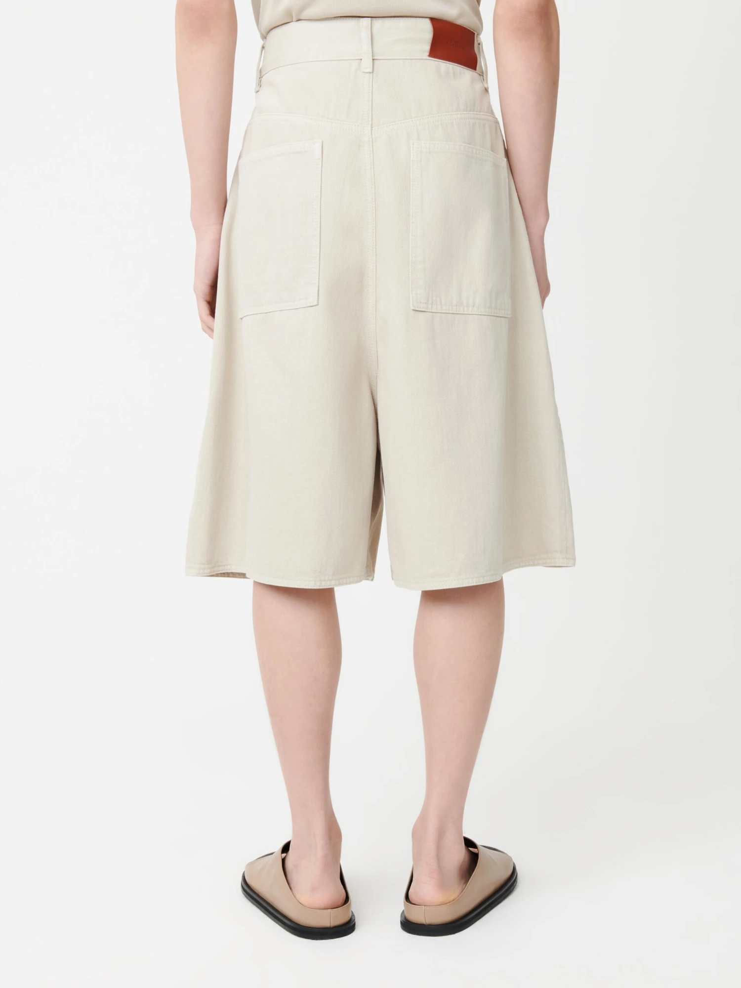 Studio Nicholson Reverse Denim Short In Dove 4 Studio Nicholson Reverse Denim Short In Dove - Image 4