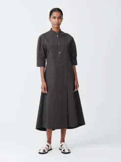 Studio Nicholson Sabo Cotton Dress In Asphalt