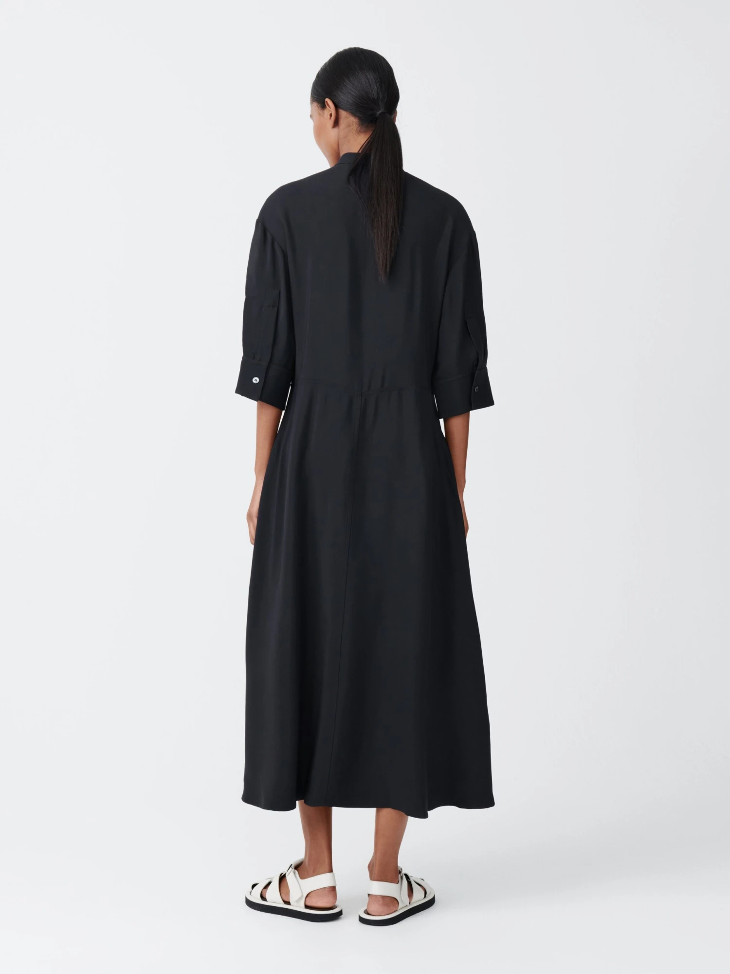 Studio Nicholson Sabo Dress In Darkest Navy 3 Studio Nicholson Sabo Dress In Darkest Navy - Image 3