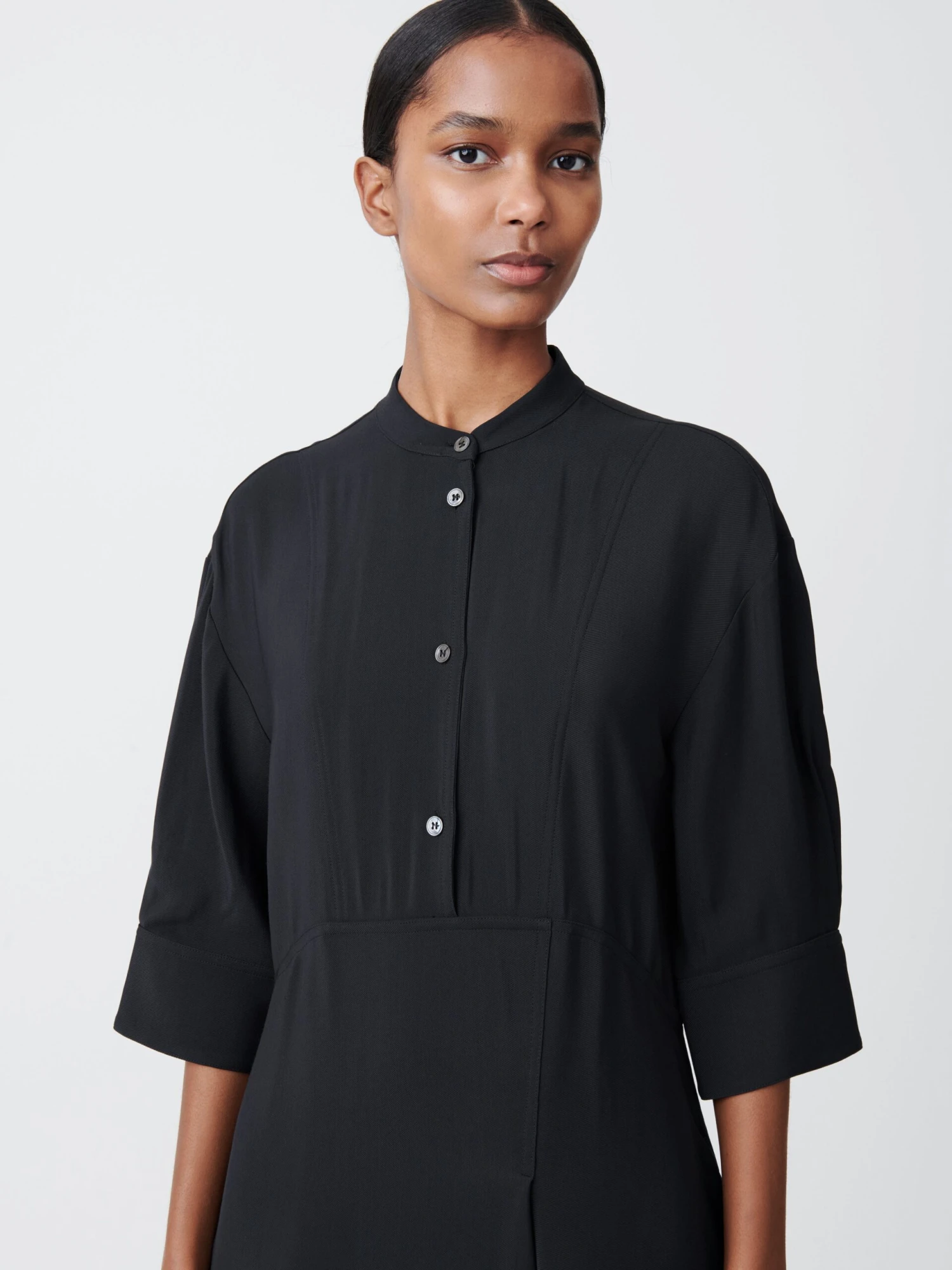 Studio Nicholson Sabo Dress In Darkest Navy 4 Studio Nicholson Sabo Dress In Darkest Navy - Image 4