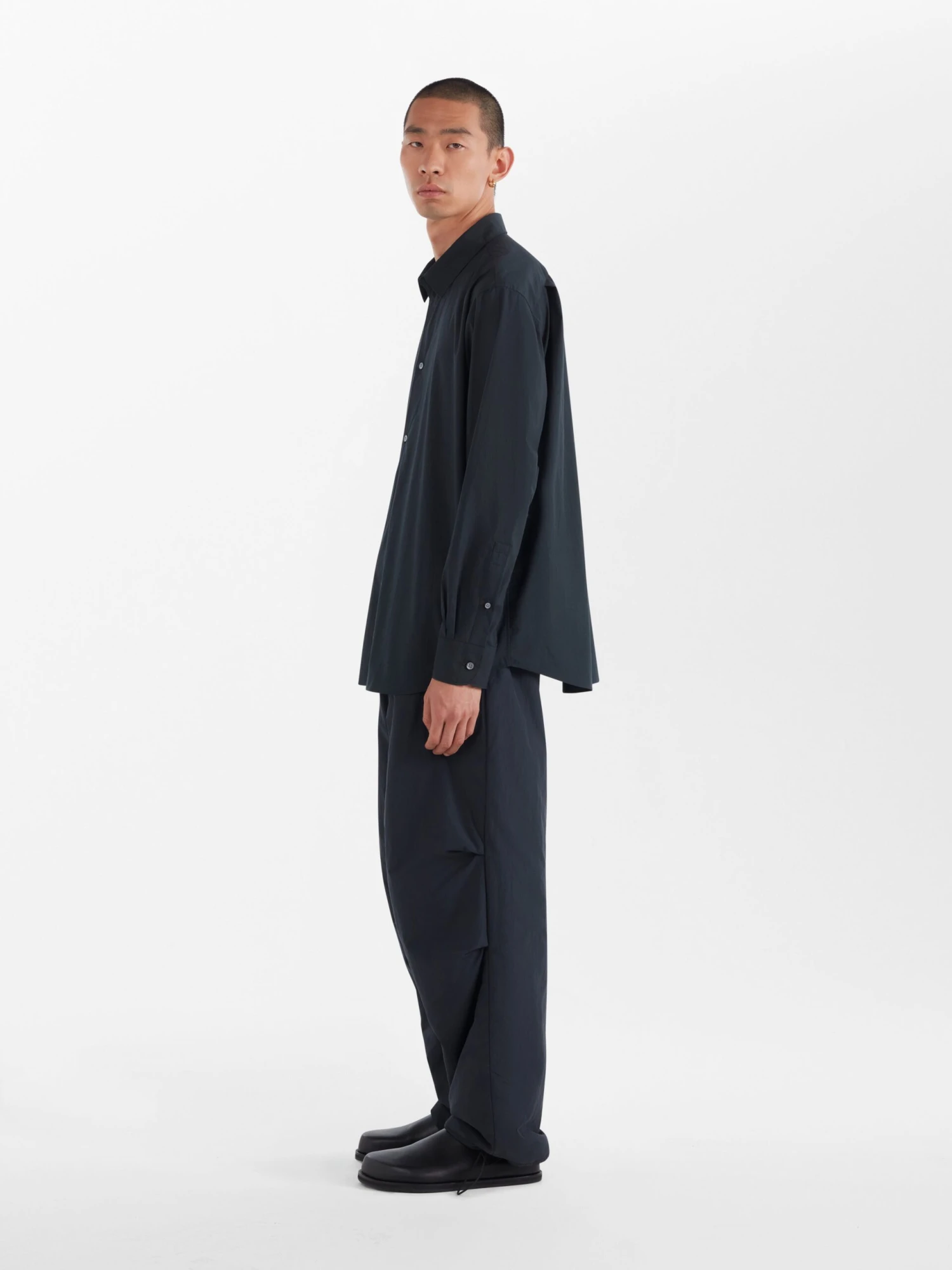 Studio Nicholson Santo Shirt In Darkest Navy 3 Studio Nicholson Santo Shirt In Darkest Navy - Image 3