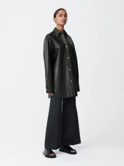 Studio Nicholson Santos Leather Shirt In Black Grape 10 Studio Nicholson Santos Leather Shirt In Black Grape -Studio Nicholson SANTOSSHIRTBLACKGRAPE2 scaled