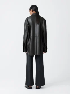 Studio Nicholson Santos Leather Shirt In Black Grape 11 Studio Nicholson Santos Leather Shirt In Black Grape -Studio Nicholson SANTOSSHIRTBLACKGRAPE3 scaled