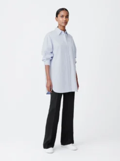 Studio Nicholson Santos Oxford Shirt In Mist -Studio Nicholson SANTOSSHIRTMIST2 scaled