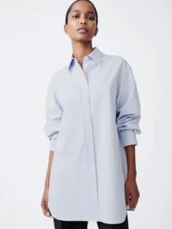 Studio Nicholson Santos Oxford Shirt In Mist