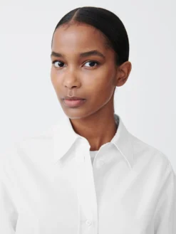 Studio Nicholson Santos Oxford Shirt In Optic White -Studio Nicholson SANTOSSHIRTWHITE5 scaled