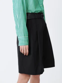 Studio Nicholson Santos Shirt In Stripe Green 15 Studio Nicholson Santos Shirt In Stripe Green -Studio Nicholson SANTOSSNW 1301CLASSICSTRIPEGREEN CREAM4 scaled