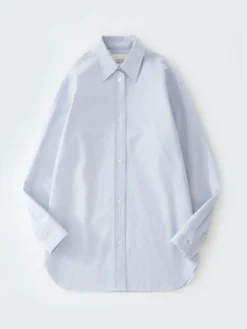 Studio Nicholson Santos Oxford Shirt In Mist -Studio Nicholson SANTOSSNW 1301WASHEDOXFORDCOTTONMIST 340 FS 2048x 727ba24a 2e20 4262 9ded 873b224224d2 FS scaled