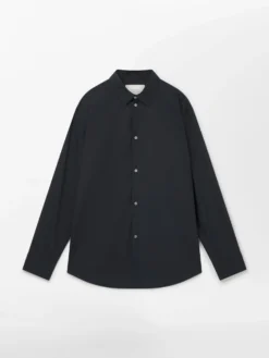 Studio Nicholson Santo Shirt In Darkest Navy 11 Studio Nicholson Santo Shirt In Darkest Navy -Studio Nicholson SANTO SNM 698 LIGHT COTTON POPLIN DARKEST NAVY 01 FS scaled